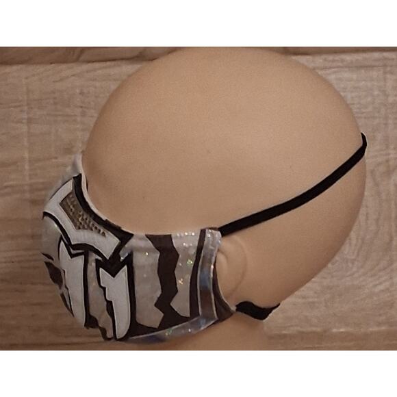 Lot Of 2 Wrestling Lucha Libere Luchador Mask  Facecovers Preowned As Is WWE AEW - Picture 4 of 8